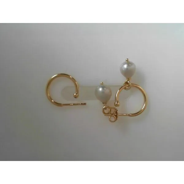 Hoop/Drop Pearl Sterling Silver Earrings Tennies Jewelry Appleton, WI