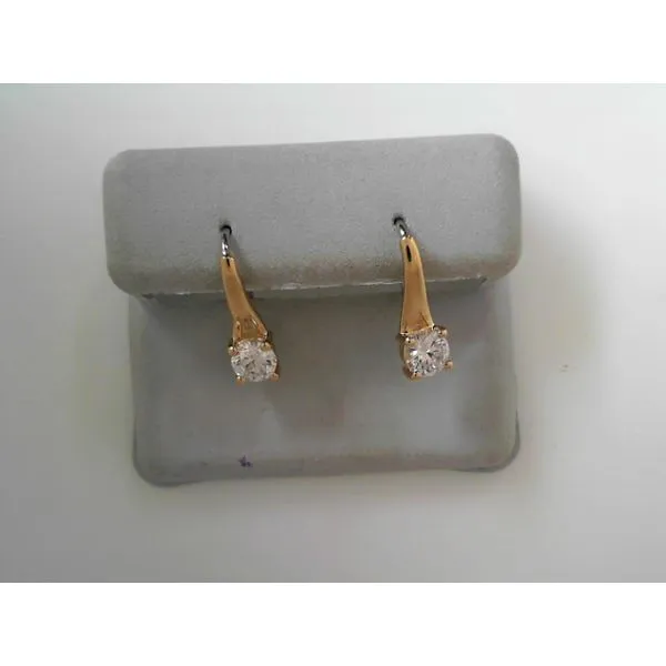 Sterling Silver Earrings with Cubic Zirconiums Tennies Jewelry Appleton, WI