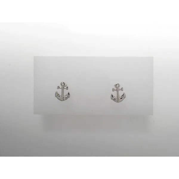 Sterling Silver Anchor Stud Earrings Tennies Jewelry Appleton, WI