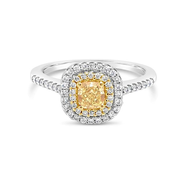 14K White-Yellow Gold Cushion Cut Diamond Engagement Ring Texas Gold Connection Greenville, TX