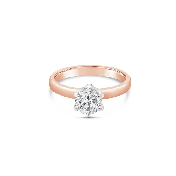 Lady's 14K Rose Gold Solitaire Engagement Ring 0.60 CT Texas Gold Connection Greenville, TX