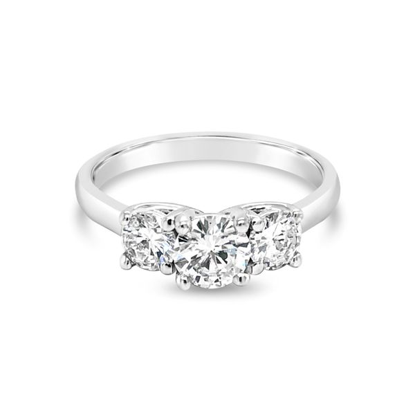 14K White Gold 3 Stone Solitaire Diamond Engagement Ring Texas Gold Connection Greenville, TX