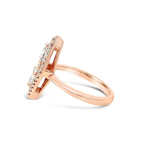 14K Rose Gold Diamond Engagement Ring Image 3 Texas Gold Connection Greenville, TX