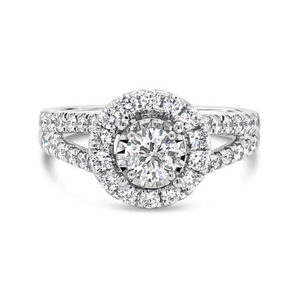 1ct Halo Engagement Ring Texas Gold Connection Greenville, TX
