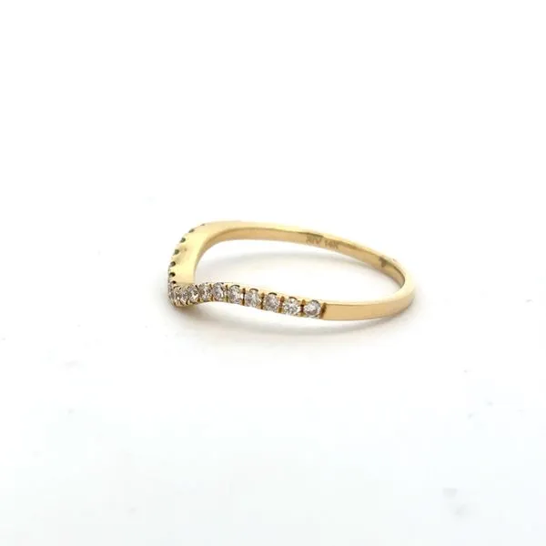 Lady's Yellow 14K Wedding Band Size 7 With 0.25Tw Round Diamonds Image 2 Texas Gold Connection Greenville, TX