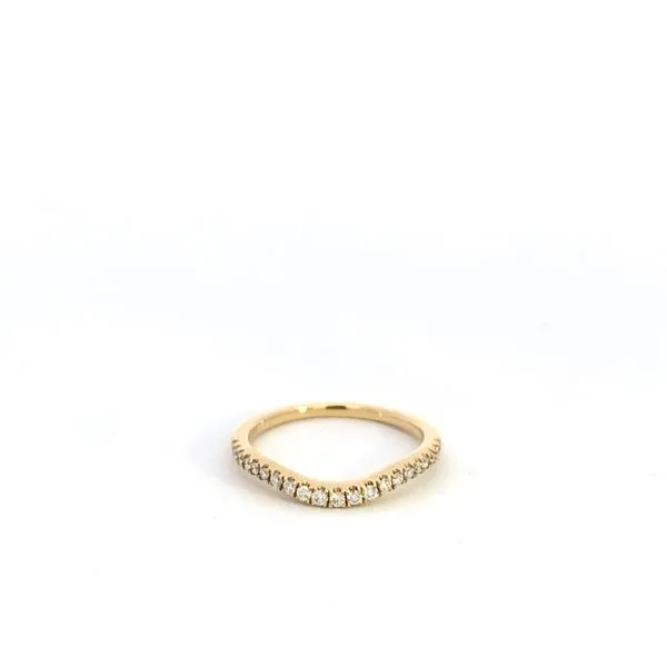 Lady's Yellow 14K Half Anniversary Wedding Band Size 7 With 0.20Tw Round Diamonds Texas Gold Connection Greenville, TX