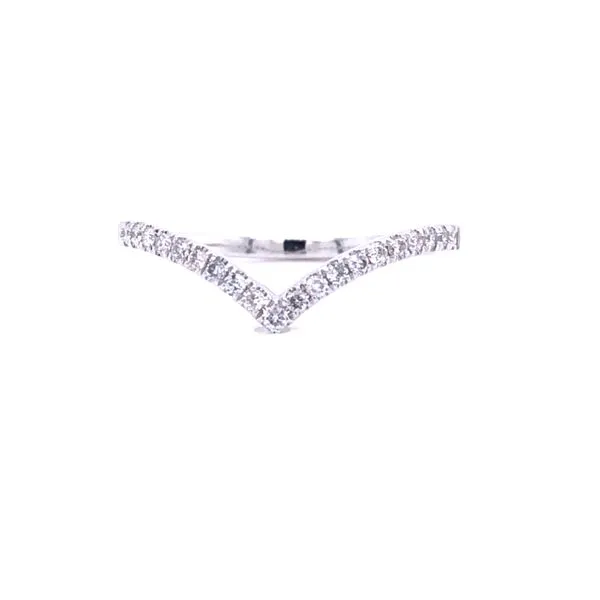 Lady's White 18K Half Anniversary Wedding Band Size 7 0.18tw Round Diamonds Texas Gold Connection Greenville, TX