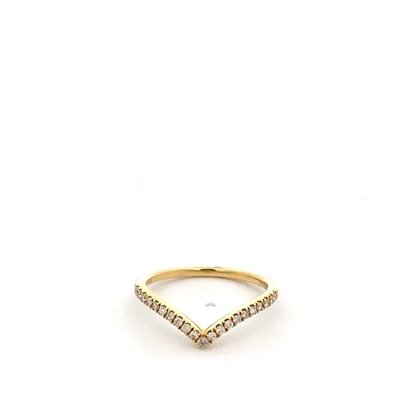 Lady's Yellow18K Half Anniversary Wedding Band Size 7 0.18tw Round Diamonds Texas Gold Connection Greenville, TX