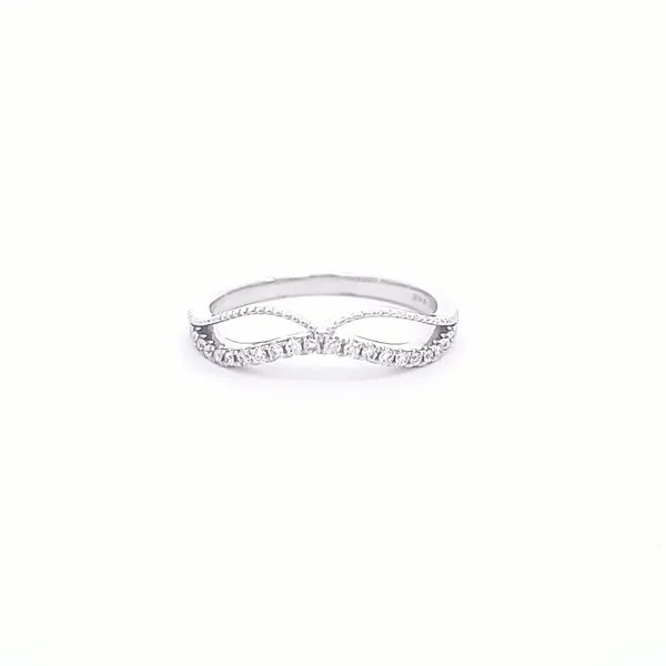 Lady's White 14K Wedding Band Size 7 With 0.11Tw Round Diamonds Texas Gold Connection Greenville, TX