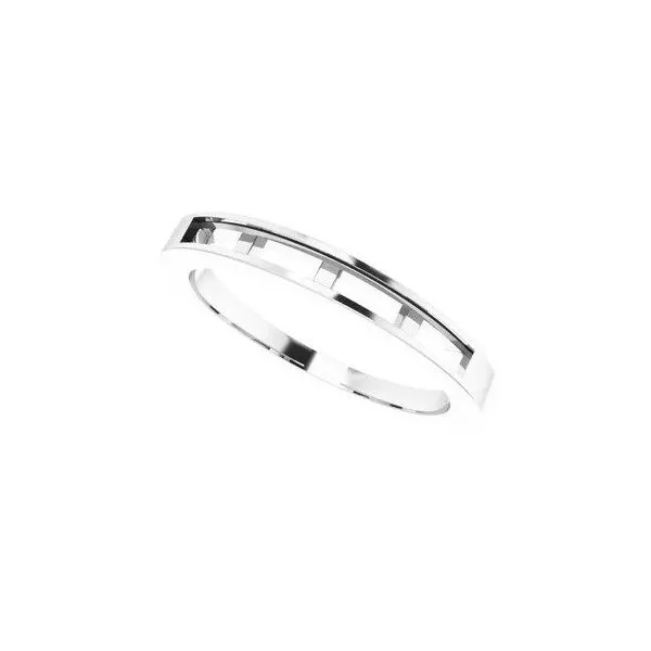 14K White Anniversary Band Mounting Image 5 Texas Gold Connection Greenville, TX