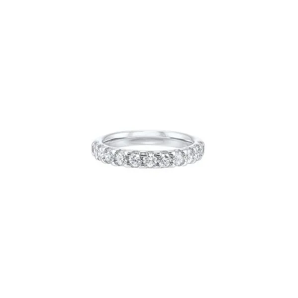 Lady's White 14K Half Anniversary Wedding Band Size 7 With 1.00Tw Lab Grown Round Diamonds Texas Gold Connection Greenville, TX