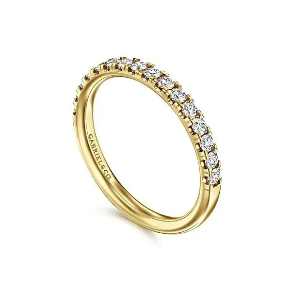 14K Yellow Gold Diamond Matching Wedding Band Image 3 Texas Gold Connection Greenville, TX