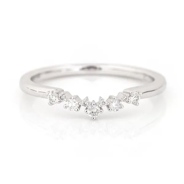Dainty Curved Diamond Band Texas Gold Connection Greenville, TX