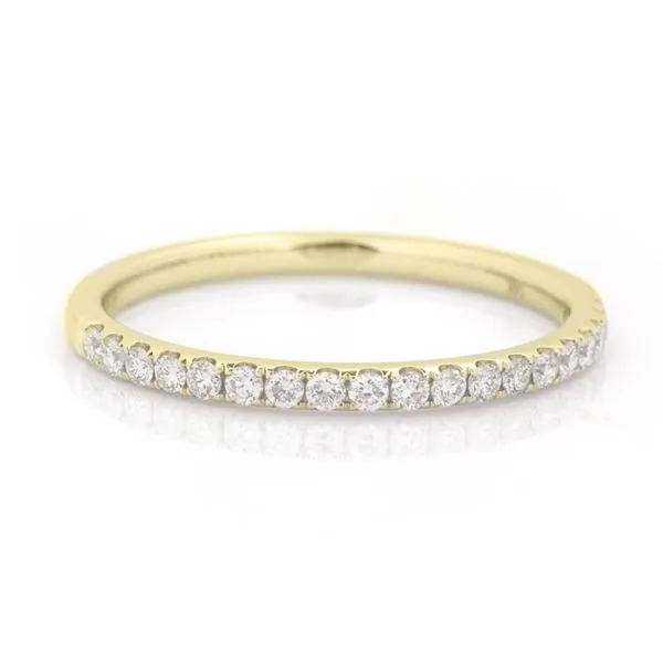 Lady's Yellow 14K Straight Wedding Band Size 7 With 0.25Tw Round Diamonds Texas Gold Connection Greenville, TX