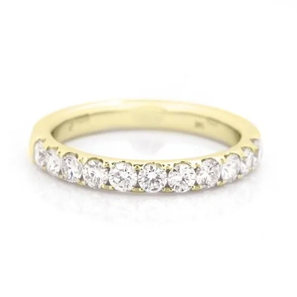 Lady's Yellow 14K Straight Wedding Band Size 7 With 0.75Tw Round Diamonds Texas Gold Connection Greenville, TX