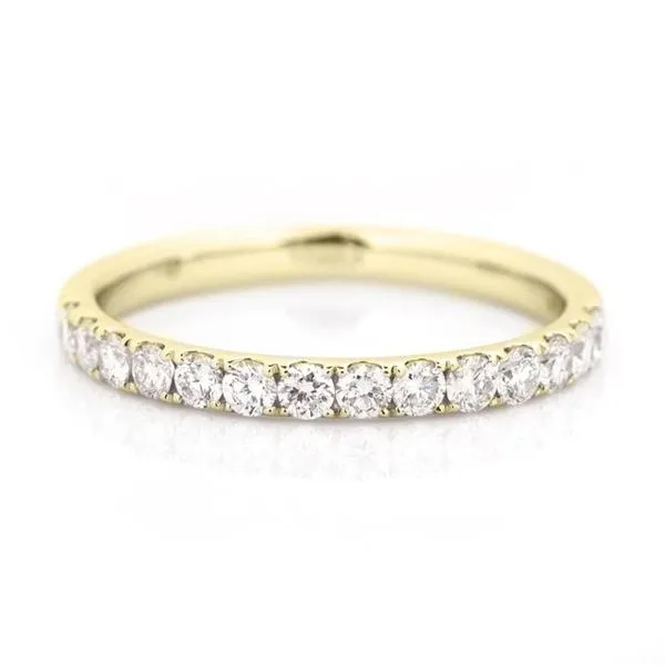 Lady's Yellow 14K Straight Wedding Band Size 7 With 0.50Tw Round Diamonds Texas Gold Connection Greenville, TX