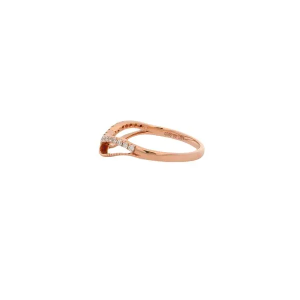 Lady's Yellow 14K Wedding Band Size 7 With 0.11Tw Round Diamonds Image 2 Texas Gold Connection Greenville, TX