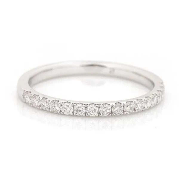 Lady's White 14K Half Anniversary Wedding Band With 0.25Tw Diamonds Texas Gold Connection Greenville, TX