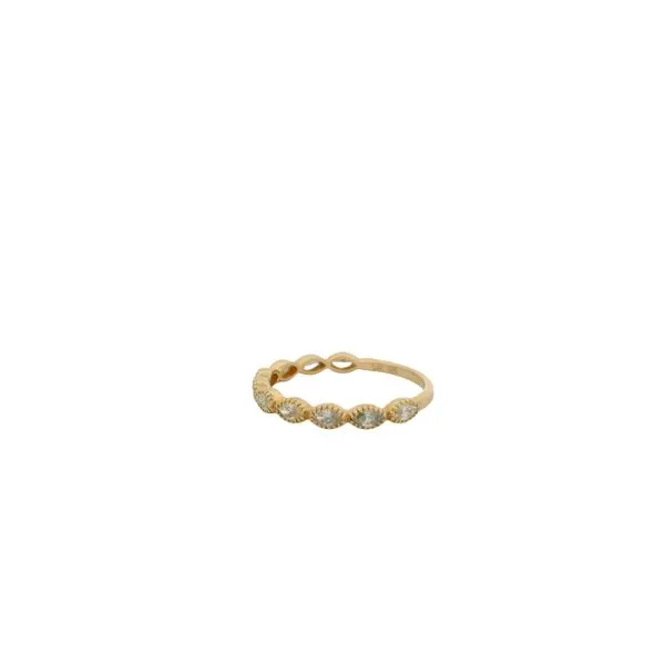 Lady's Yellow 14K Wedding Band With 0.48Tw Marquise Diamonds Texas Gold Connection Greenville, TX