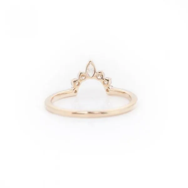 14K Yellow Gold Wedding Band With Marquise And Round Diamonds Image 3 Texas Gold Connection greenville, TX