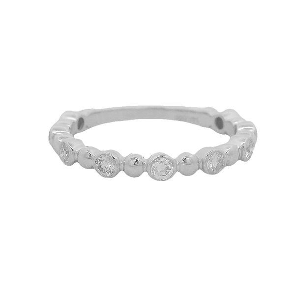 White 14K Wedding Band Size 6.5 With 0.35Twt Diamonds Texas Gold Connection greenville, TX