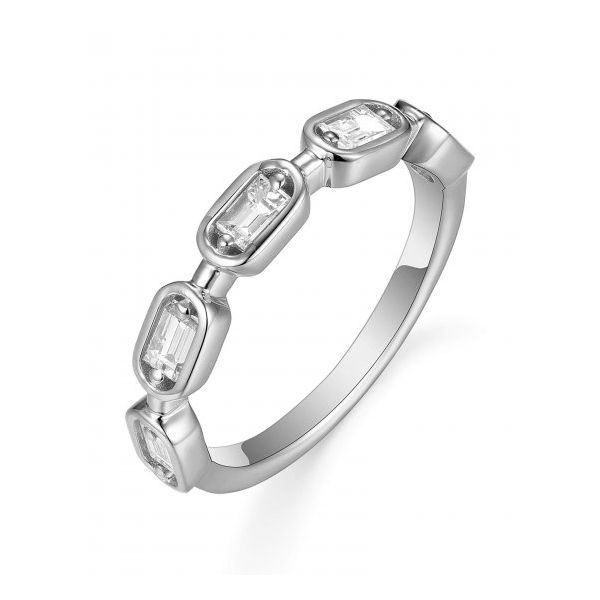 White 14K Wedding Band Size 6.5 With 0.38Twt Diamonds Texas Gold Connection greenville, TX