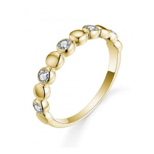 Yellow 14K Wedding Band Size 6.5 With 0.24Twt Diamonds Texas Gold Connection greenville, TX