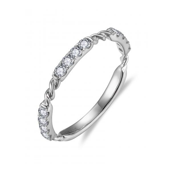 White 14K Wedding Band Size 6.5 With 0.31Twt Diamonds Texas Gold Connection greenville, TX