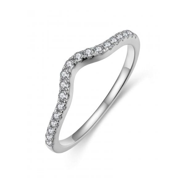 White 14K Wedding Band Size 6.5 With 0.21Twt Diamonds Texas Gold Connection greenville, TX