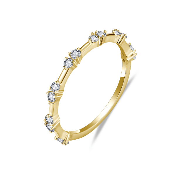 Yellow 14K Wedding Band Size 6.5 With 0.25Twt Diamonds Texas Gold Connection greenville, TX