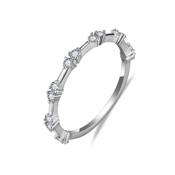 White 14K Wedding Band Size 7 With 0.26Twt Diamonds Texas Gold Connection greenville, TX