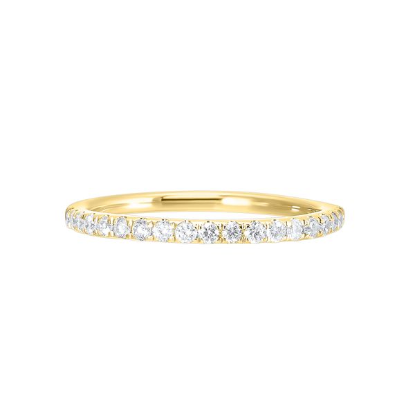 14K Yellow Gold 1/4 ct. tw. Diamond Split Prong Wedding Band Texas Gold Connection greenville, TX