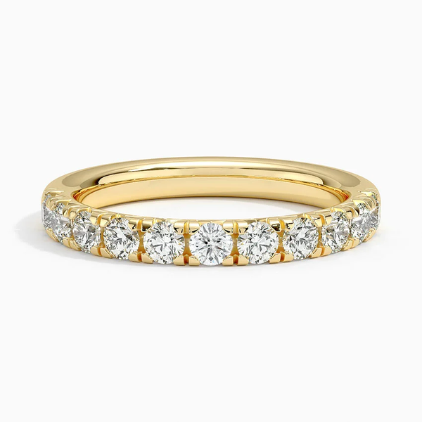 Lady's Yellow 14K Half Anniversary Wedding Band With 0.50Tw Lab Grown Diamonds Texas Gold Connection greenville, TX