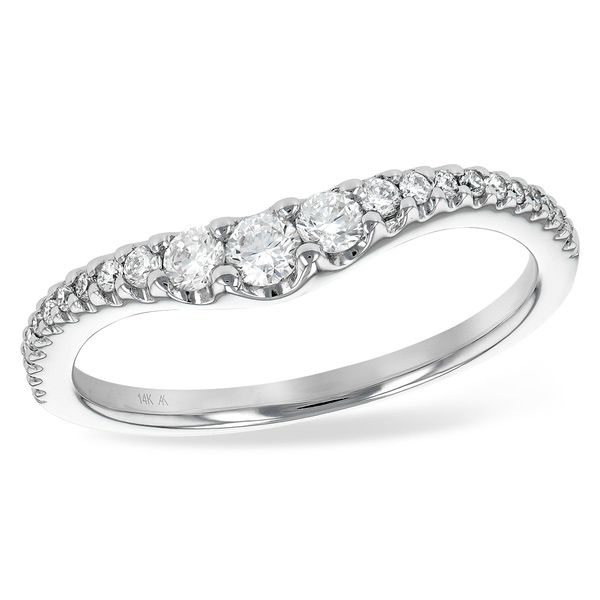 Lady's White 14K Wedding Band With 0.33Twt Diamonds Texas Gold Connection greenville, TX