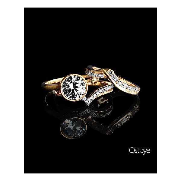 Lady's Yellow 14K Straight Wedding Band  With 0.25Twt Diamonds Image 2 Texas Gold Connection greenville, TX