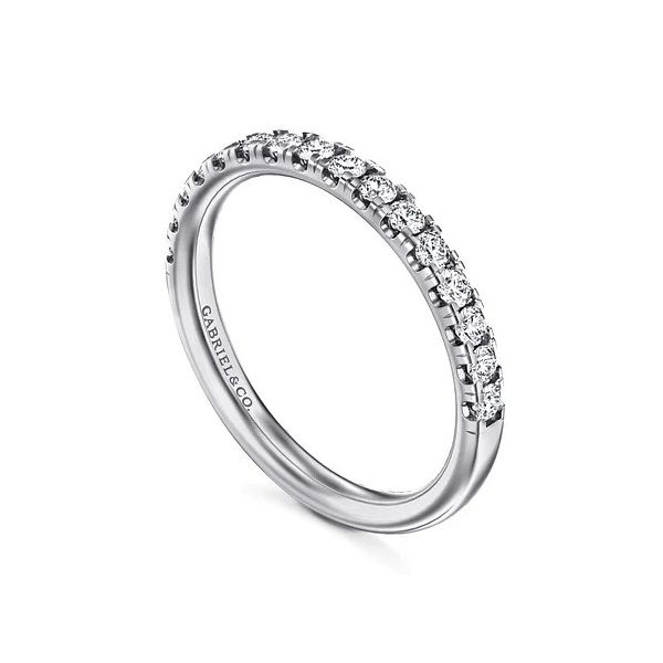 14K White Gold Diamond Matching Wedding Band Image 3 Texas Gold Connection greenville, TX