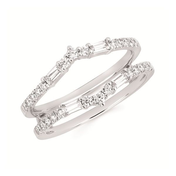 14K White Gold Ring Guard With 0.51ct Diamonds Texas Gold Connection greenville, TX