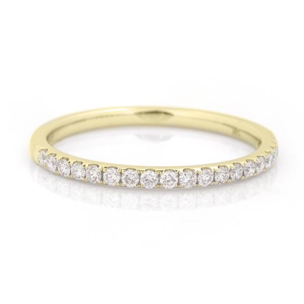 Lady's Yellow 14K Straight Wedding Band Size 7 With 0.25Tw Round Diamonds Texas Gold Connection greenville, TX