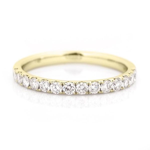 Lady's Yellow 14K Straight Wedding Band Size 7 With 0.50Tw Round Diamonds Texas Gold Connection greenville, TX