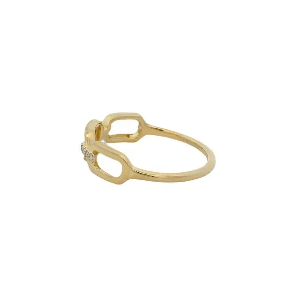 Lady's Yellow 14K Fashion Ring With 0.04Tw Diamonds Image 2 Texas Gold Connection greenville, TX