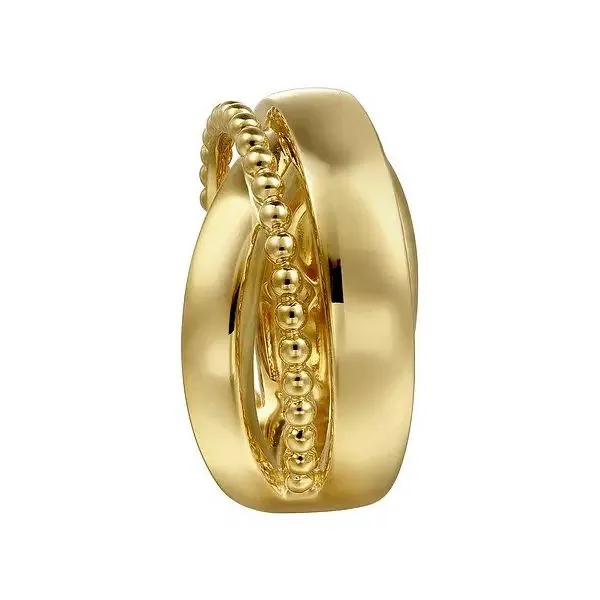 14K Yellow Gold Bujukan Criss Cross Ring Image 4 Texas Gold Connection greenville, TX