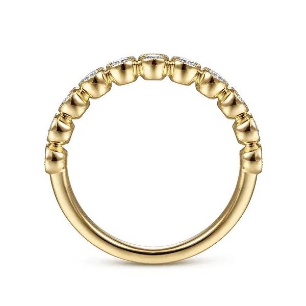 14K Yellow Gold Diamond Stackable Ring Image 2 Texas Gold Connection greenville, TX