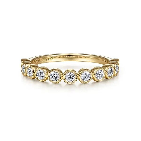 14K Yellow Gold Diamond Stackable Ring Texas Gold Connection greenville, TX