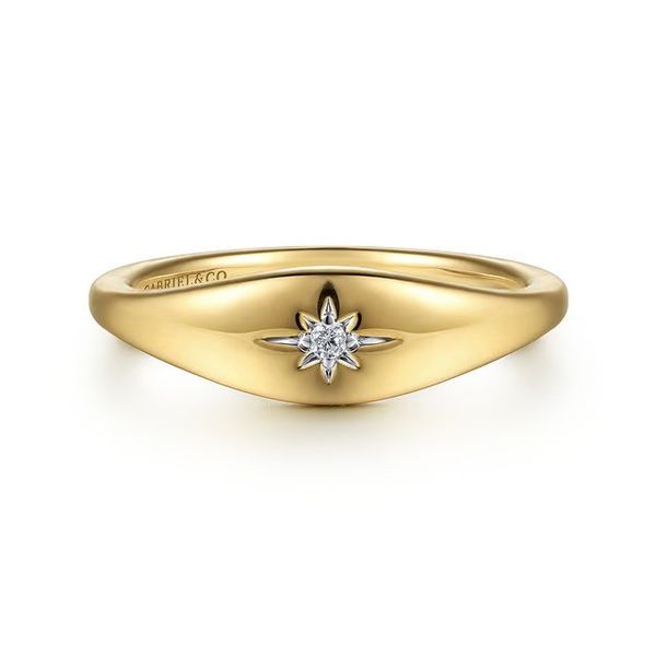 Lady's Yellow 14K Fashion Ring Size 6.5 With 0.02Twt N Si1 Diamonds Texas Gold Connection greenville, TX