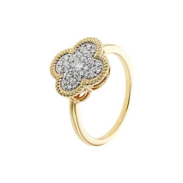 14K Yellow Gold Diamond Fashion Ring Image 2 Texas Gold Connection greenville, TX
