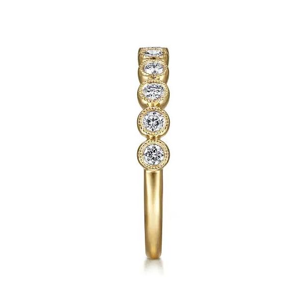 14K Yellow Gold Diamond Stackable Ring Image 4 Texas Gold Connection greenville, TX