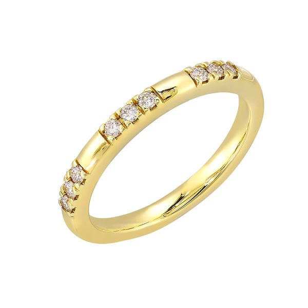 14K Yellow Gold 1/7 ctw Diamond Stackable Ring Texas Gold Connection greenville, TX
