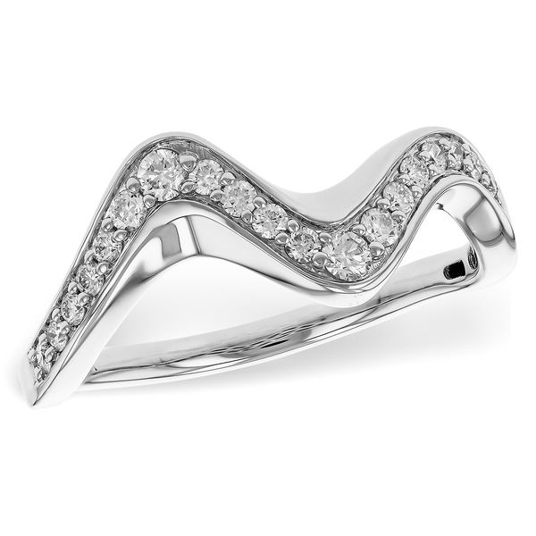14K White Gold Squiggly Diamond 0.25ct Ring Texas Gold Connection greenville, TX