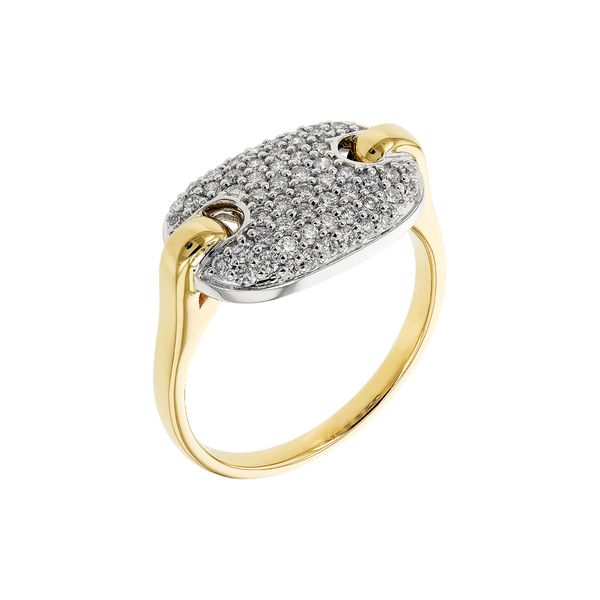 14K Yellow Gold Ring With 0.53Tw Diamonds Image 3 Texas Gold Connection greenville, TX