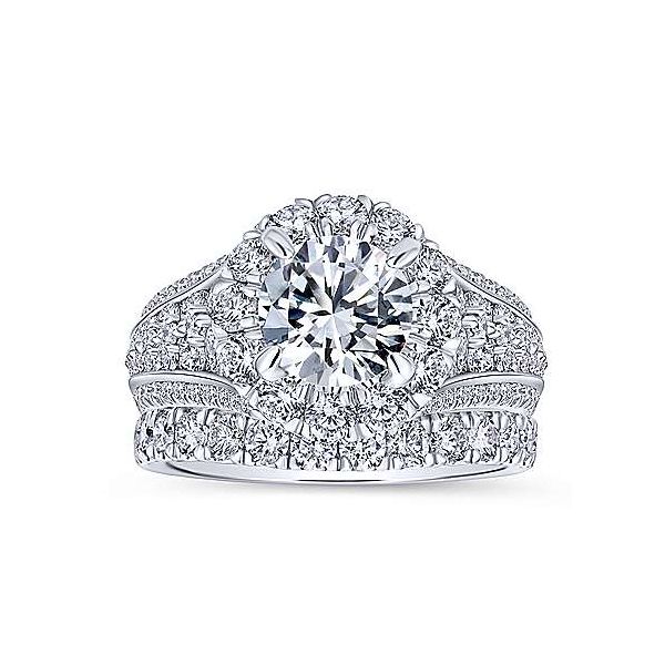 14K White Gold Round Diamond Engagement Ring Image 4 Texas Gold Connection Greenville, TX